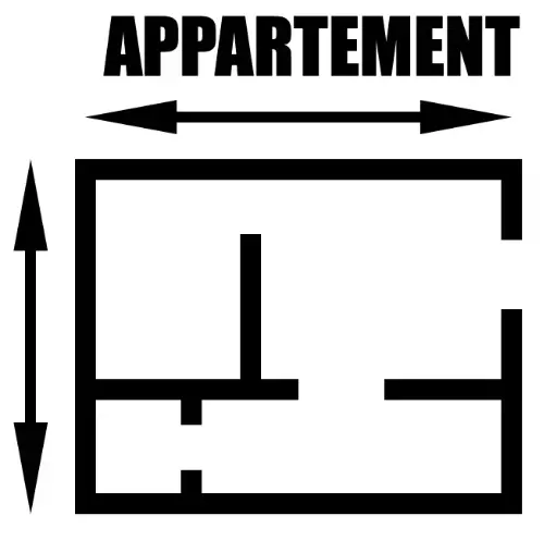 Appartement  ( clic pour voir les tarifs en fonction des m2 ) 